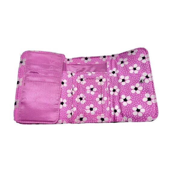 Vera‎ Bradley Tri-Fold Wallet Priscilla Pink Floral - Picture 3 of 3